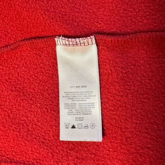 Columbia Ramshackle Fleece Jacket Men's Med Red Maroon Zipper Pockets‎ 2000s Y2K - Picture 7 of 13
